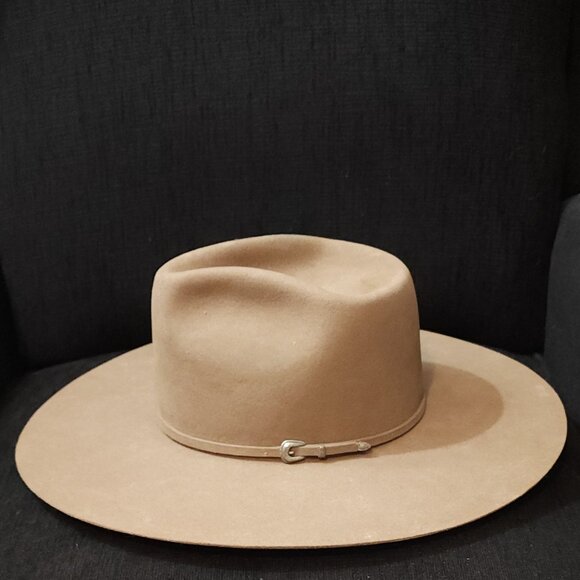 Rodeo King 7X Beaver Felt Long Oval Pecan Color Cowboy Hat - Picture 5 of 11